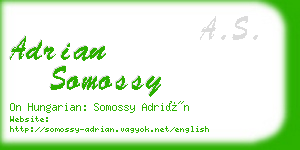 adrian somossy business card